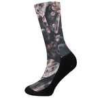 Scary Zombie Hands Print Crew Socks