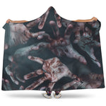 Scary Zombie Hands Print Hooded Blanket