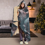 Scary Zombie Hands Print Hooded Blanket