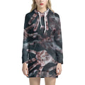 Scary Zombie Hands Print Pullover Hoodie Dress