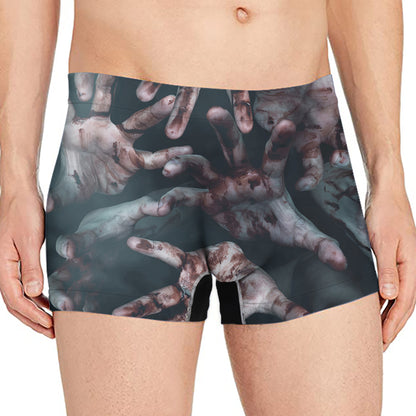 Scary Zombie Hands Print Men's Boxer Briefs