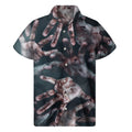 Scary Zombie Hands Print Men's Short Sleeve Shirt