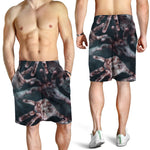 Scary Zombie Hands Print Men's Shorts