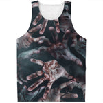 Scary Zombie Hands Print Men's Tank Top