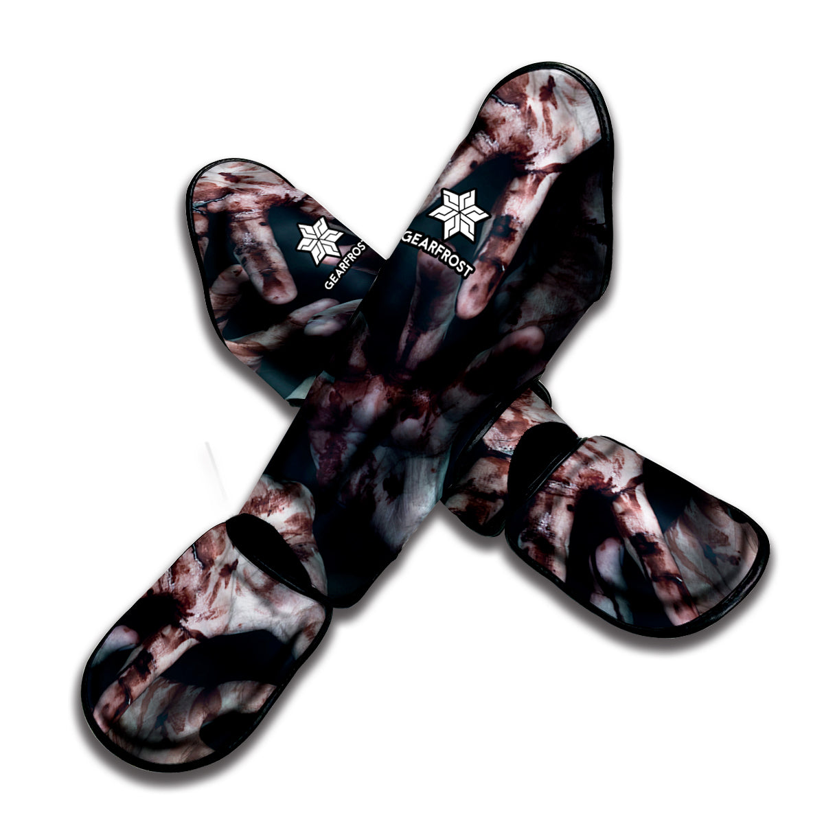 Scary Zombie Hands Print Muay Thai Shin Guard