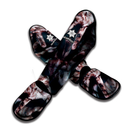 Scary Zombie Hands Print Muay Thai Shin Guard