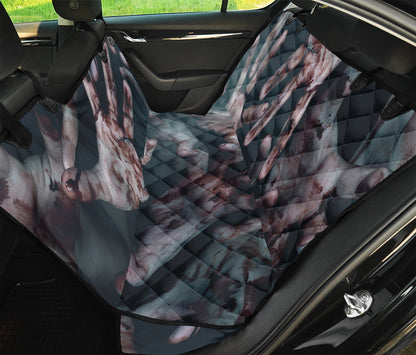 Scary Zombie Hands Print Pet Car Back Seat Cover