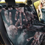 Scary Zombie Hands Print Pet Car Back Seat Cover