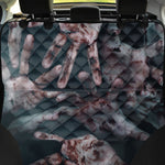 Scary Zombie Hands Print Pet Car Back Seat Cover