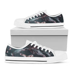 Scary Zombie Hands Print White Low Top Shoes