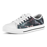 Scary Zombie Hands Print White Low Top Shoes
