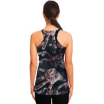 Scary Zombie Hands Print Women's Racerback Tank Top