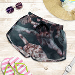 Scary Zombie Hands Print Women's Shorts