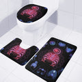 Scorpio And Astrological Signs Print 3 Piece Bath Mat Set