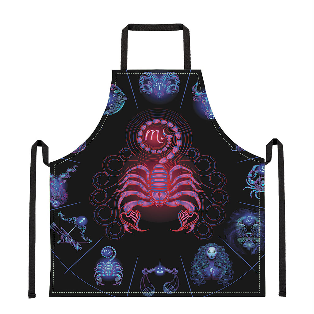 Scorpio And Astrological Signs Print Apron