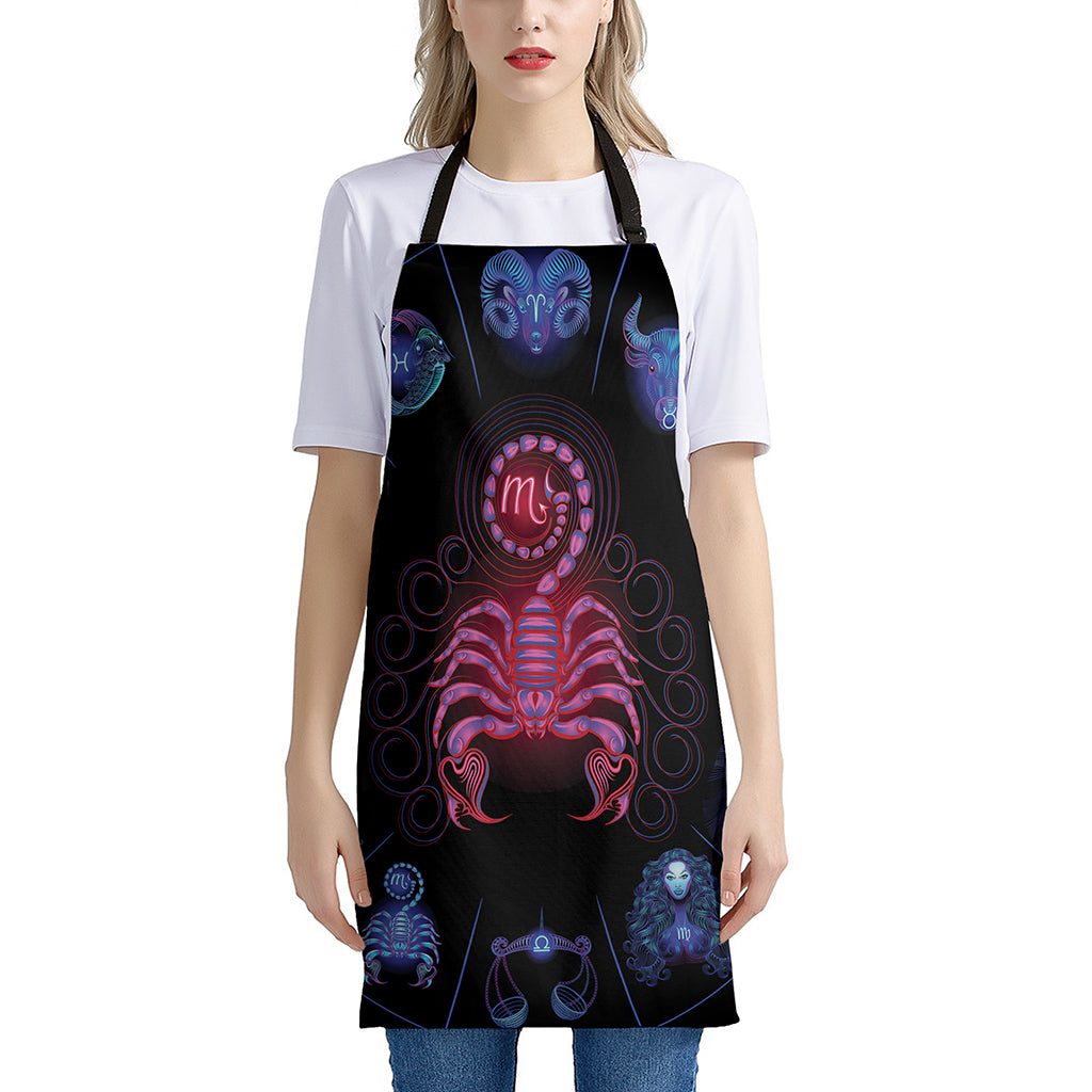 Scorpio And Astrological Signs Print Apron