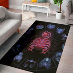 Scorpio And Astrological Signs Print Area Rug