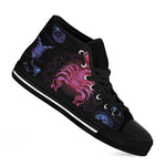 Scorpio And Astrological Signs Print Black High Top Shoes