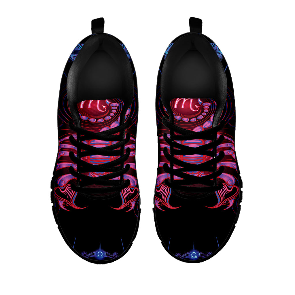 Scorpio And Astrological Signs Print Black Sneakers