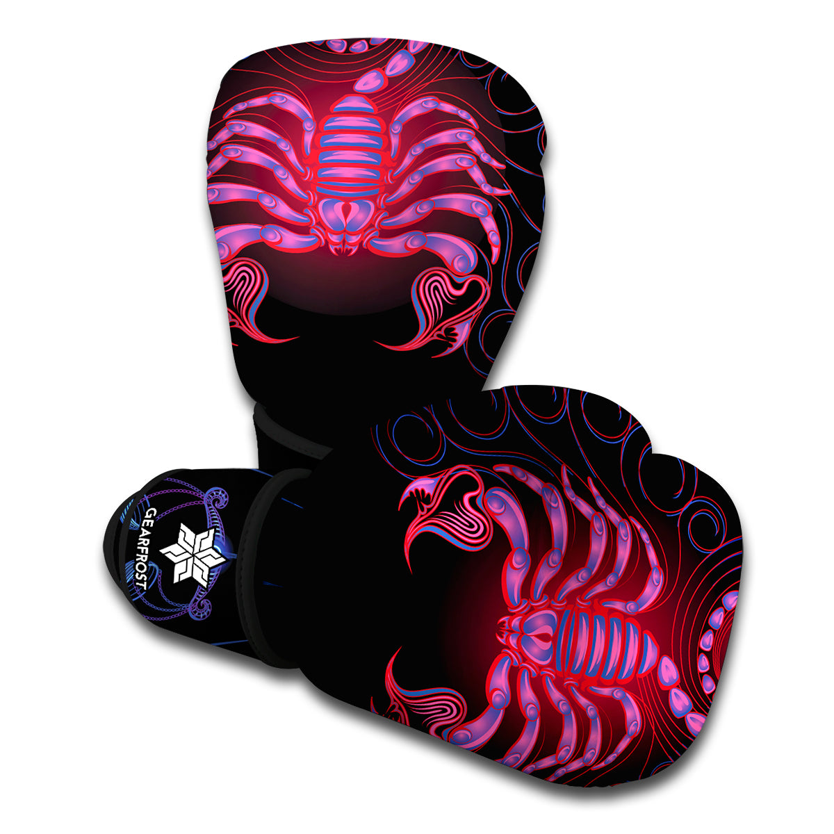 Scorpio And Astrological Signs Print Boxing Gloves