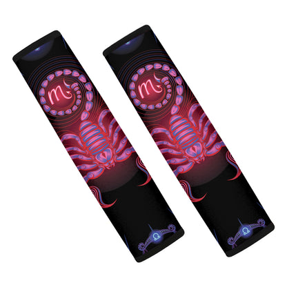 Scorpio And Astrological Signs Print Car Seat Belt Covers