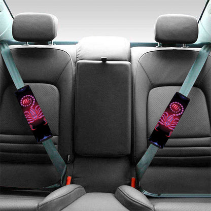 Scorpio And Astrological Signs Print Car Seat Belt Covers