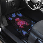 Scorpio And Astrological Signs Print Front and Back Car Floor Mats
