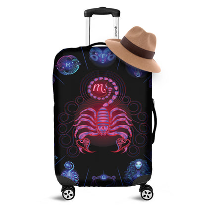 Scorpio And Astrological Signs Print Luggage Cover