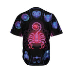 Scorpio And Astrological Signs Print Men's Baseball Jersey