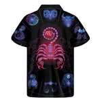 Scorpio And Astrological Signs Print Men's Short Sleeve Shirt