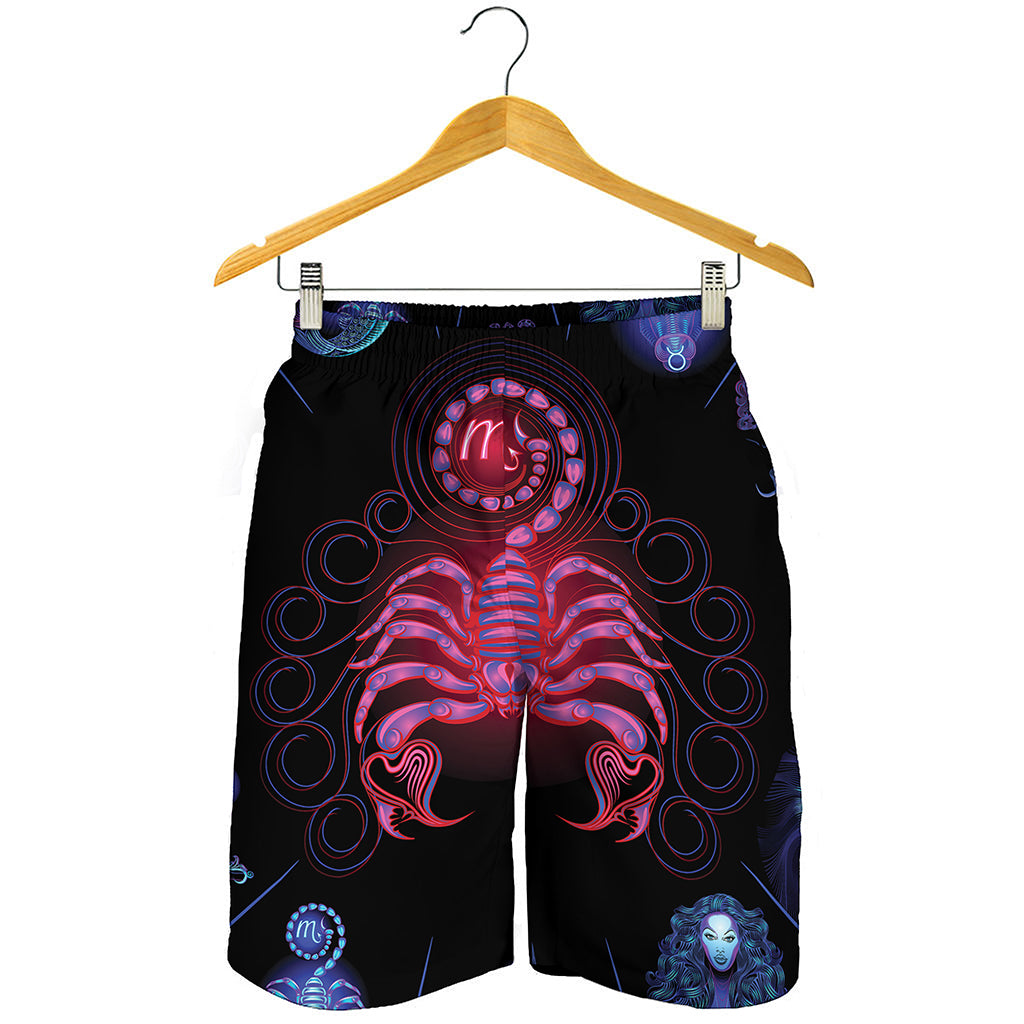 Scorpio And Astrological Signs Print Men's Shorts