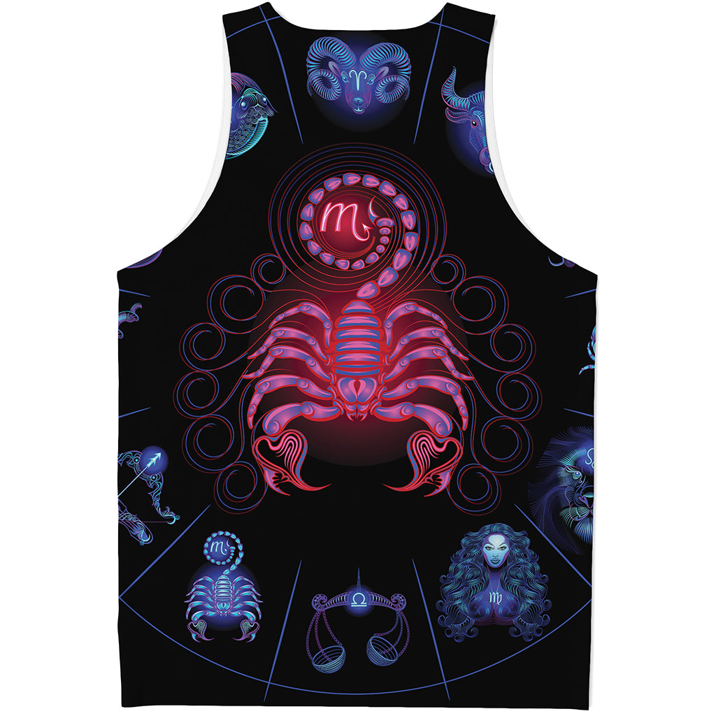 Scorpio And Astrological Signs Print Men's Tank Top