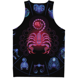 Scorpio And Astrological Signs Print Men's Tank Top