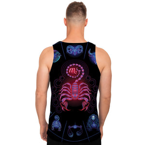 Scorpio And Astrological Signs Print Men's Tank Top