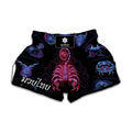 Scorpio And Astrological Signs Print Muay Thai Boxing Shorts
