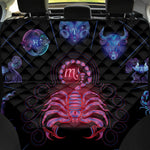 Scorpio And Astrological Signs Print Pet Car Back Seat Cover