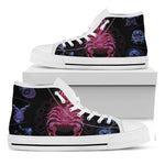 Scorpio And Astrological Signs Print White High Top Shoes