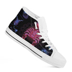 Scorpio And Astrological Signs Print White High Top Shoes