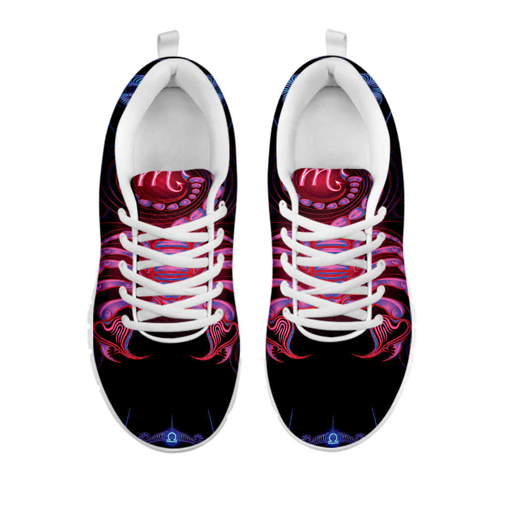 Scorpio And Astrological Signs Print White Sneakers