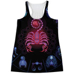 Scorpio And Astrological Signs Print Women's Racerback Tank Top