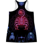 Scorpio And Astrological Signs Print Women's Racerback Tank Top