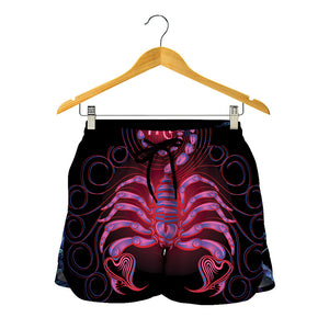 Scorpio And Astrological Signs Print Women's Shorts