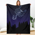 Scorpio Constellation Print Blanket