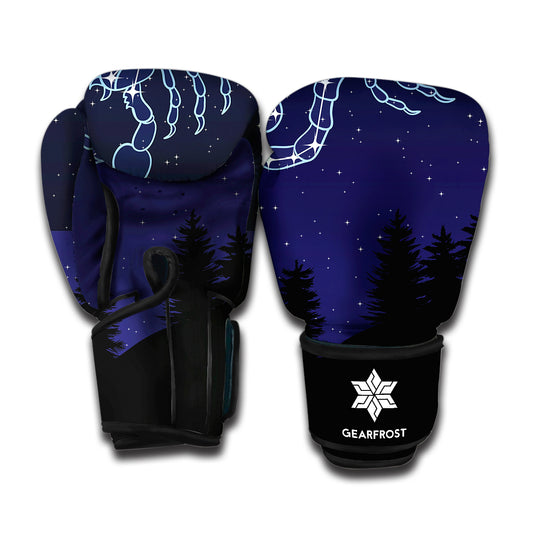 Scorpio Constellation Print Boxing Gloves
