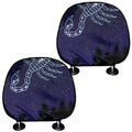 Scorpio Constellation Print Car Headrest Covers