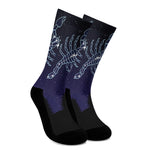 Scorpio Constellation Print Crew Socks
