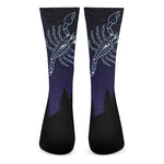 Scorpio Constellation Print Crew Socks