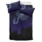 Scorpio Constellation Print Duvet Cover Bedding Set