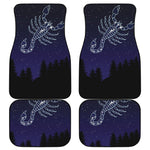 Scorpio Constellation Print Front and Back Car Floor Mats
