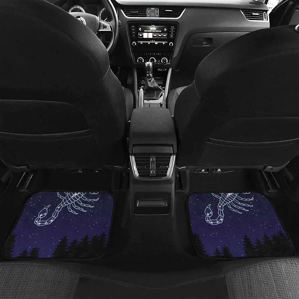 Scorpio Constellation Print Front and Back Car Floor Mats